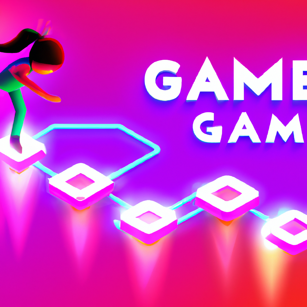 Screenshot: asymmetric leaderboard and neon HUD